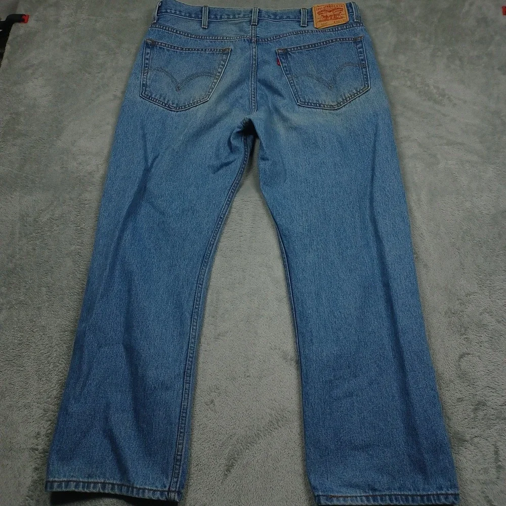 Levis 505 Jeans‎ Mens 40x30 Blue Denim Distressed Pockets Cotton Casual Y2K